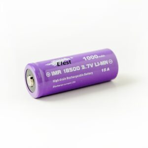 18500 IMR 1000mah 15A Purple Button Top