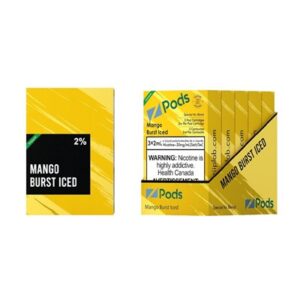 STLTH Mango Burst Iced By Z Pods Special Nicotine Blend