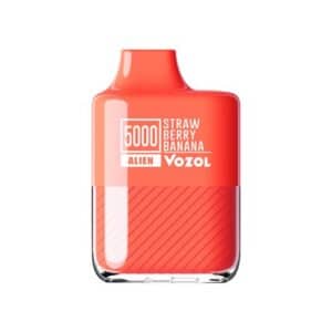 Strawberry Banana 5000 Puffs Vozol Alien Disposable Vape