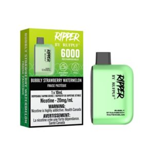 Bubbly Strawberry Watermelon RufPuf Ripper 6000 Disposable Vape