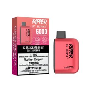 Classic Cherry Ice RufPuf Ripper 6000 Disposable Vape