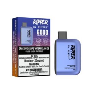 Gracious Grape Watermelon Ice RufPuf Ripper 6000 Disposable Vape