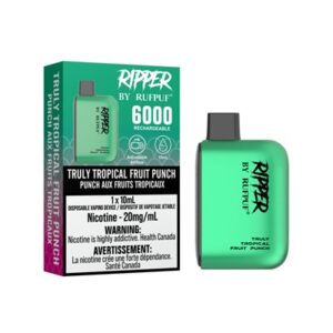 Truly Tropical Fruit Punch RufPuf Ripper 6000 Disposable Vape