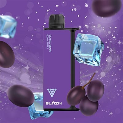 Glacial Grape 6000 Puff Blazn Disposable Vape