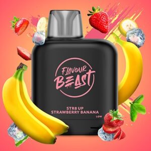 STR8 Up Strawberry Banana Iced Pods Level X by Flavour Beast