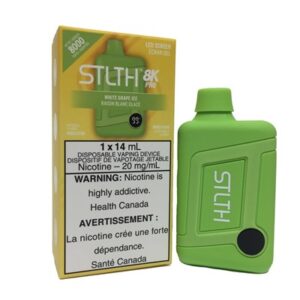 White Grape Ice STLTH 8K Pro Disposable Vape