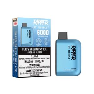 Bliss Blueberry Ice RufPuf Ripper 6000 Disposable Vape