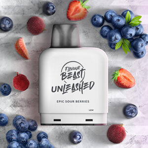Epic Sour Berries Iced Pods Level X by Flavour Beast Unleashed