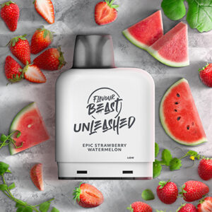 Epic Strawberry Watermelon Iced Pods Level X by Flavour Beast Unleashed