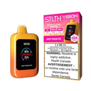 Juicy Peach Ice STLTH Vision Disposable Vape