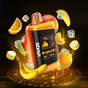 Mango Banana Orange Ice Kraze HD Mega Disposable Vape