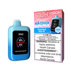 Peach Blue Razz Ice STLTH Vision Disposable Vape