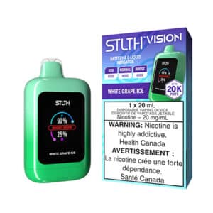 White Grape Ice STLTH Vision Disposable Vape