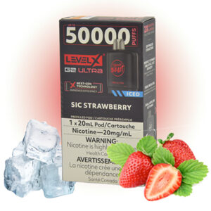 Sic Strawberry Ice Pods Level X G2 Ultra by Flavour Beast