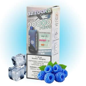 Blue Razz Ice Bazooka Vape X3 90K disposable