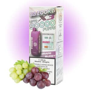 Grape Burst Bazooka Vape X3 90K disposable