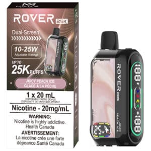 Juicy Peach Ice Rover 25K by Marz Vapor Disposable Vape