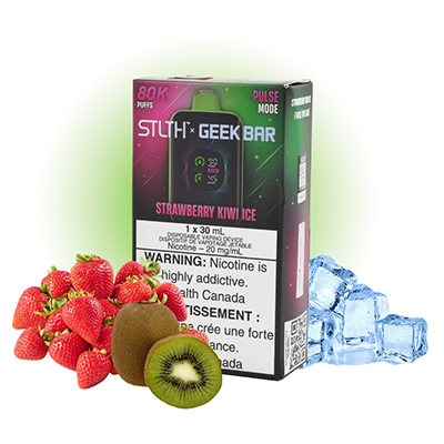 Strawberry Kiwi Ice STLTH X Geek Bar Disposable